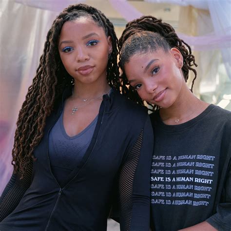 chloe hall|halle bailey twin sister.